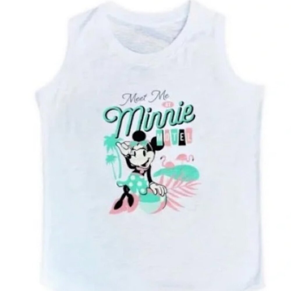 NWT Disney Meet Me at Minnie Motel Women’s Tank Top Size Small